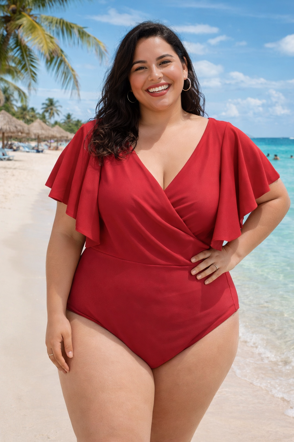 TRAJE DE BAÑO MEL ROJO