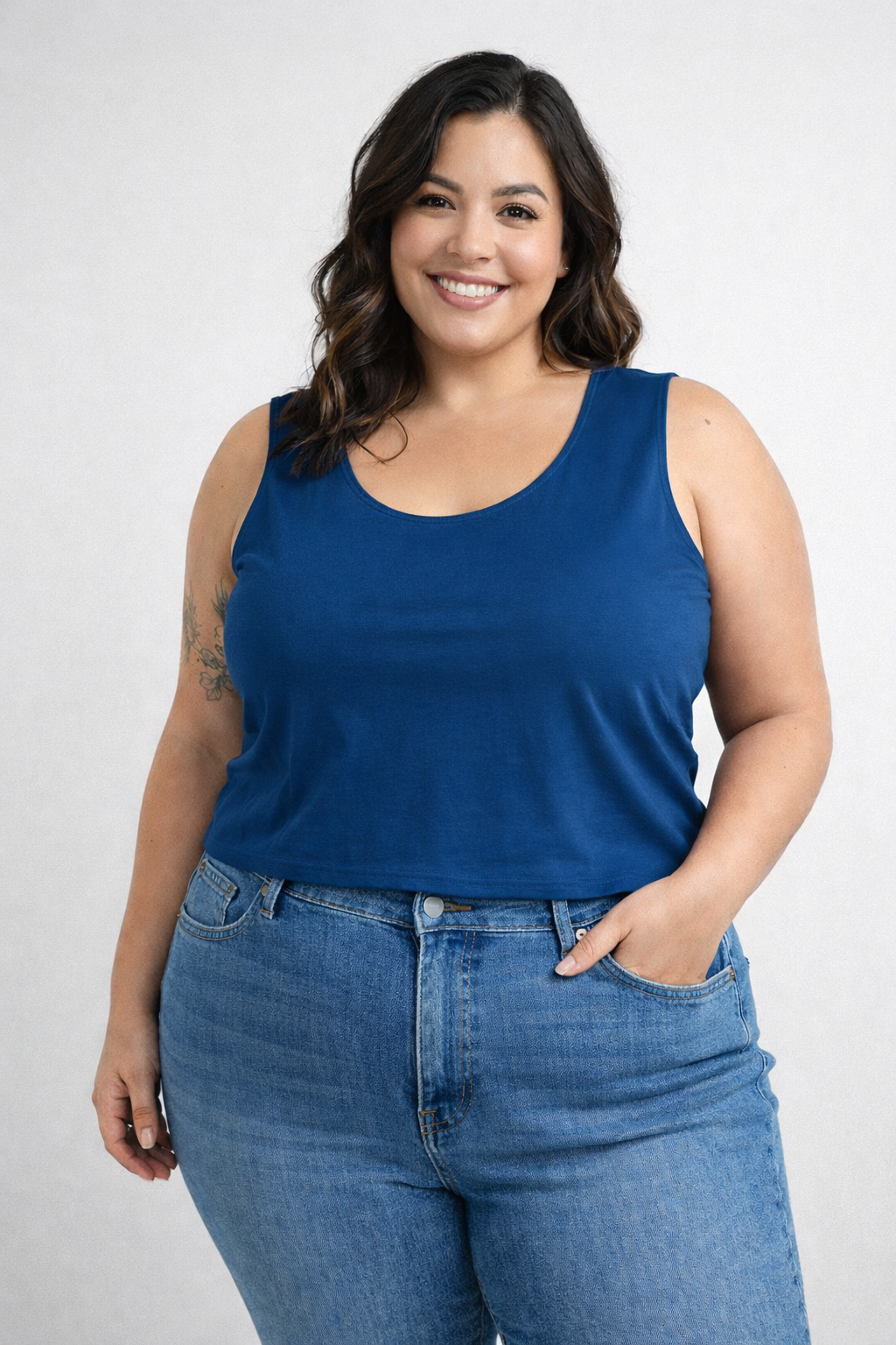 TOP L BASIC AZUL
