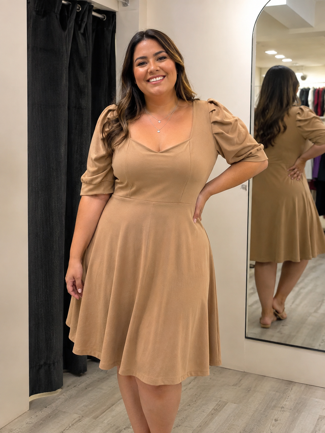 VESTIDO BEIGE