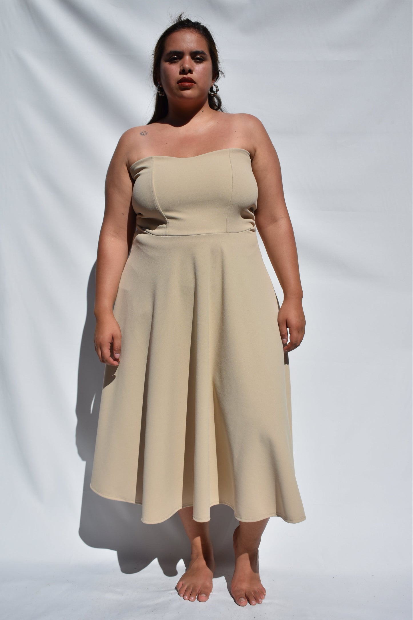 VESTIDO AMANDA BEIGE