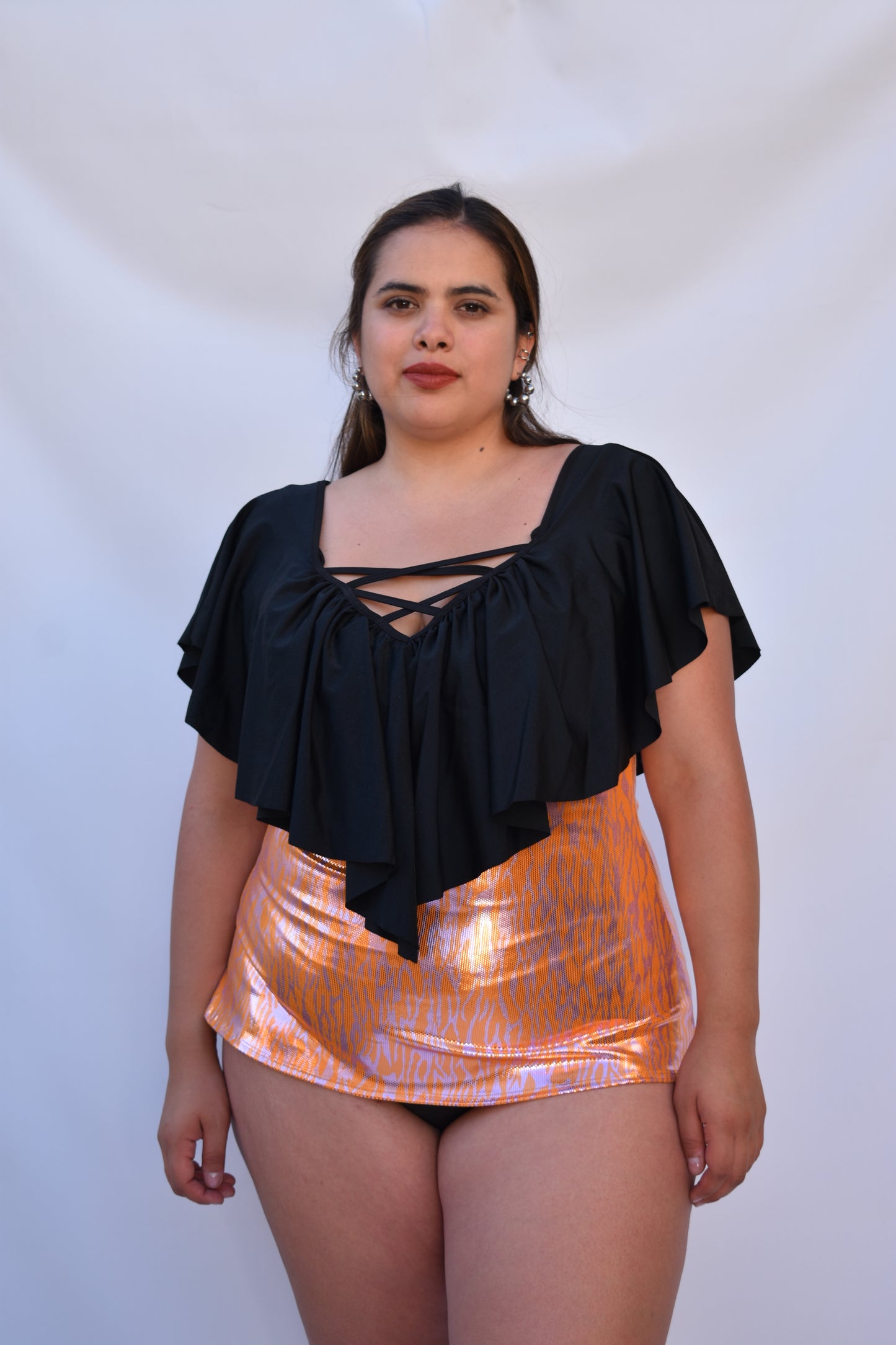 POLERA TRAJE DE BAÑO CAMILA NARANJA