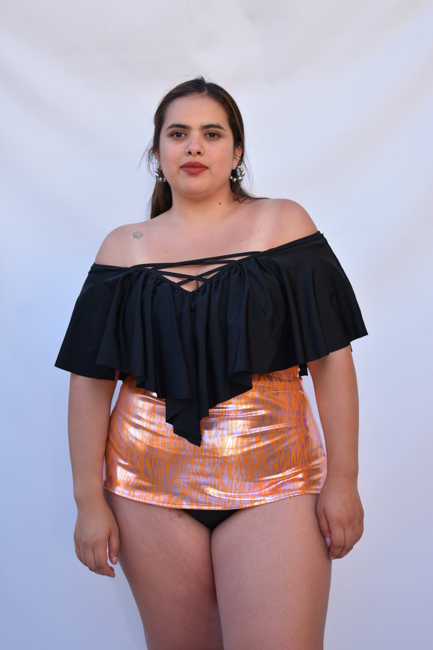 POLERA TRAJE DE BAÑO CAMILA NARANJA