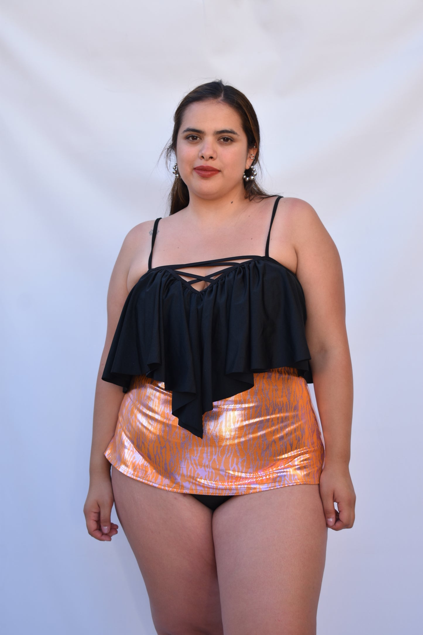 POLERA TRAJE DE BAÑO CAMILA NARANJA