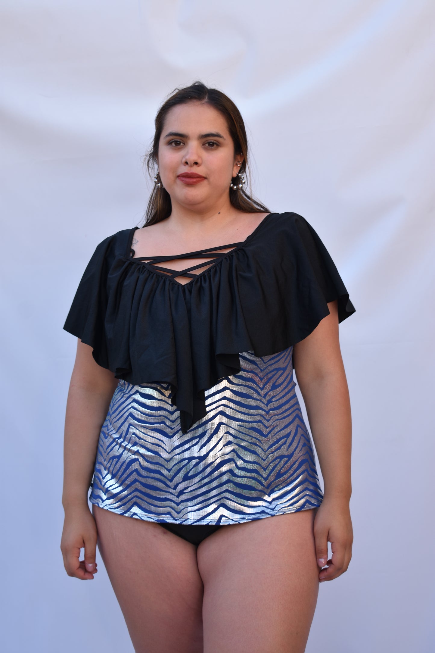 POLERA TRAJE DE BAÑO CAMILA AZUL