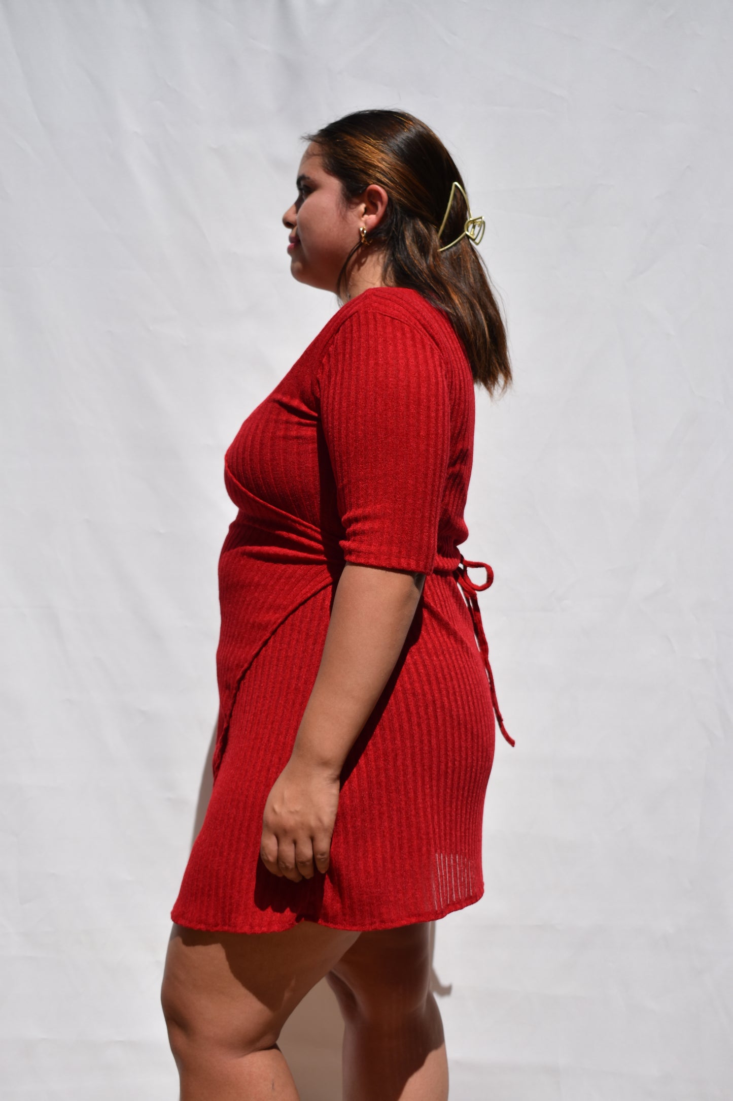 MINI VESTIDO LINDA LANILLA ROJO