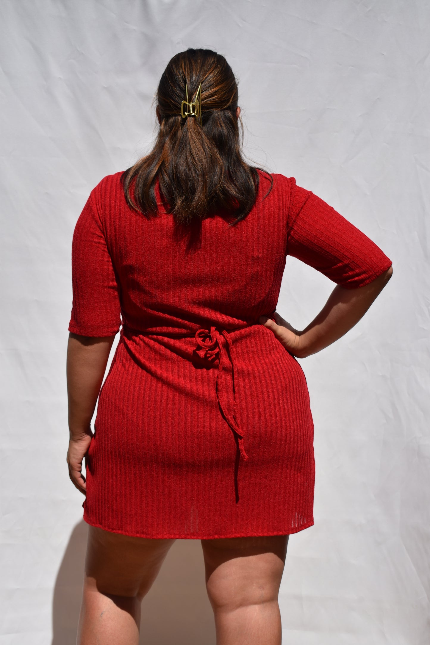 MINI VESTIDO LINDA LANILLA ROJO