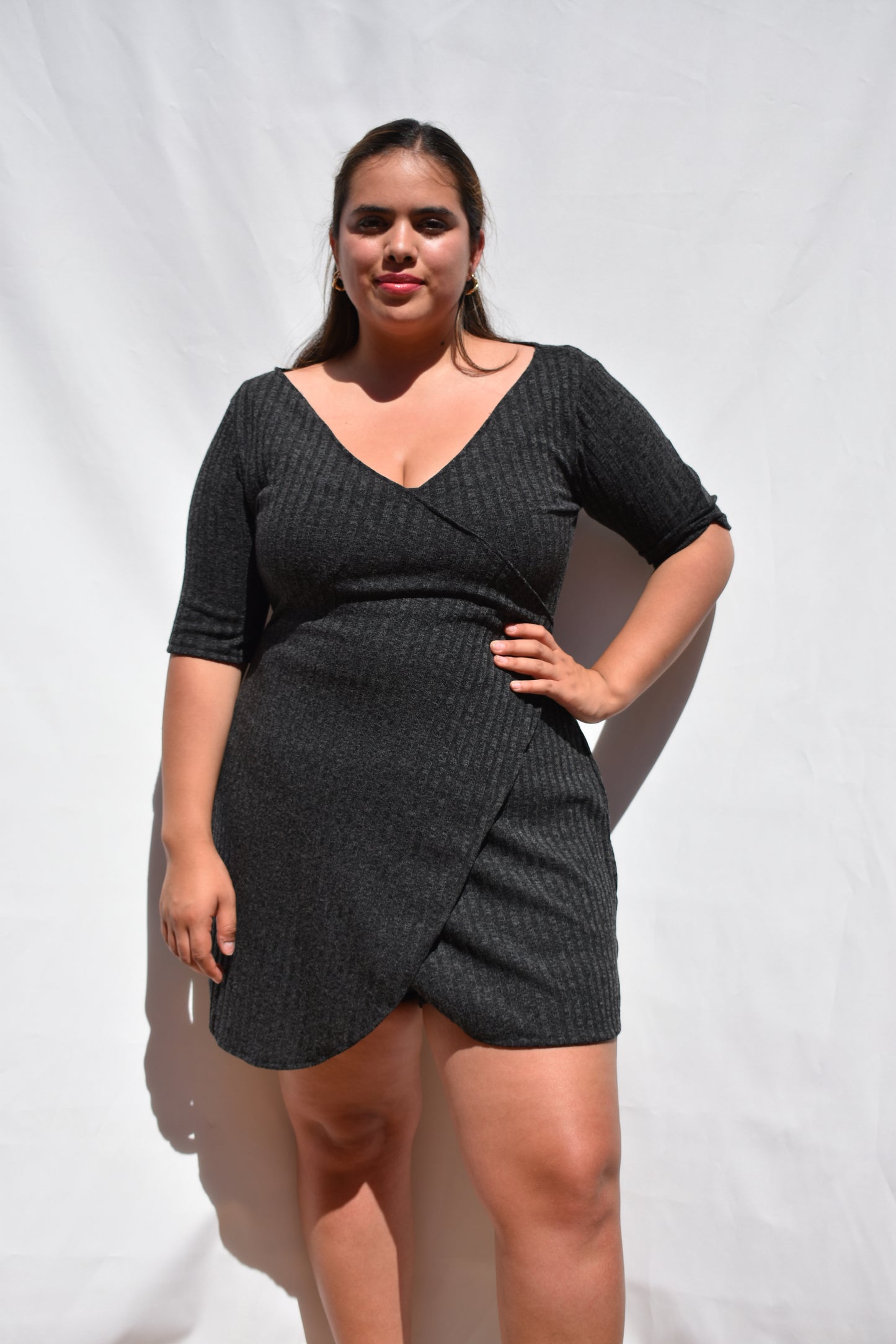 MINI VESTIDO LINDA LANILLA GRIS