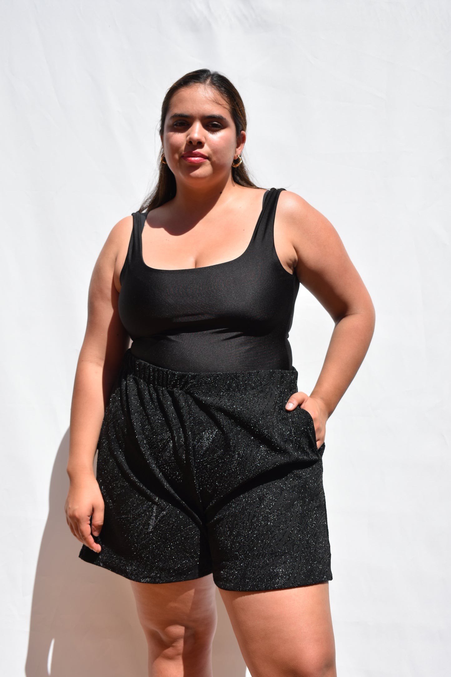 SHORT VENGANZA NEGRO BRILLANTE