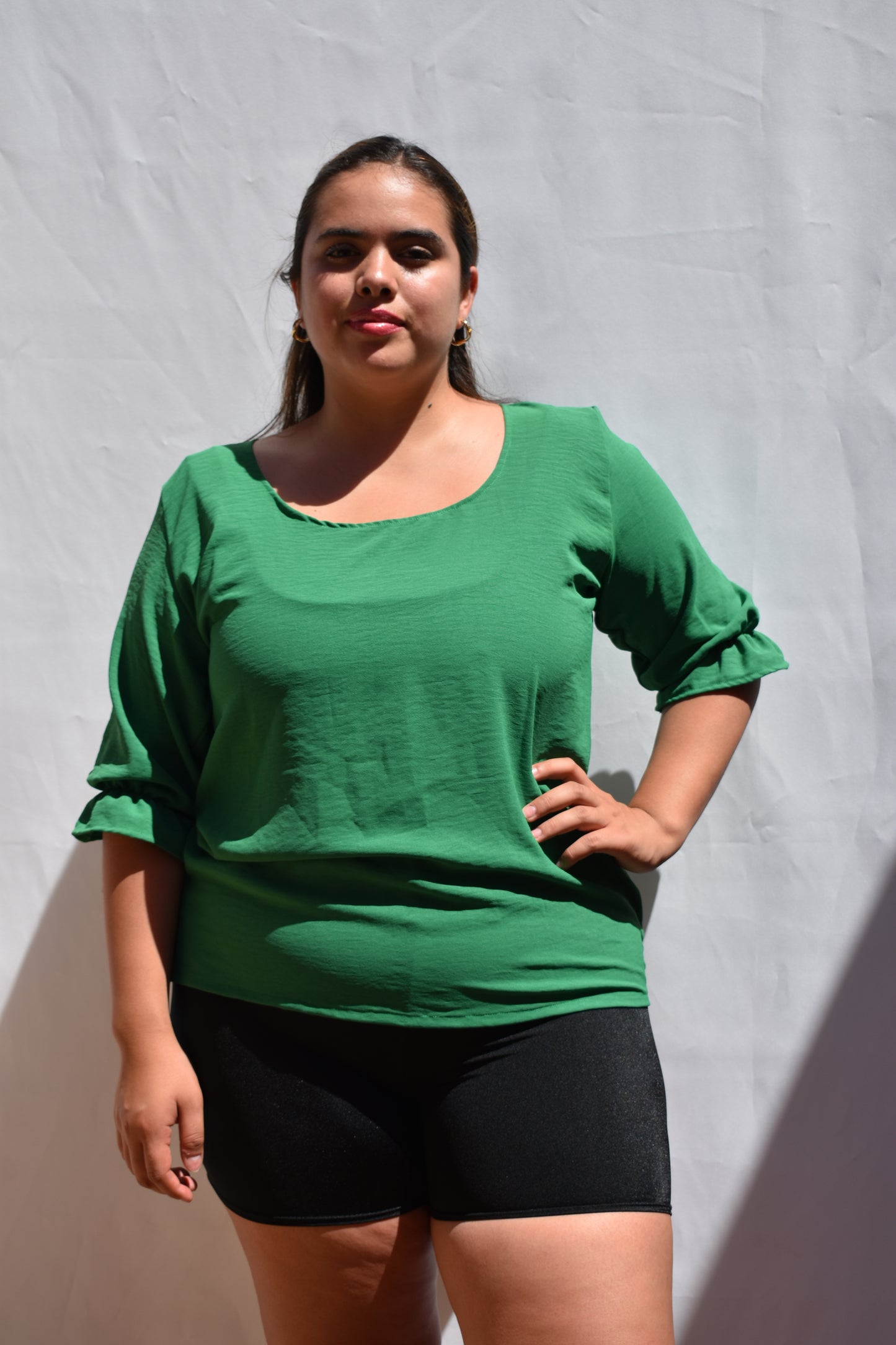 POLERA SIMIL LINO VERDE