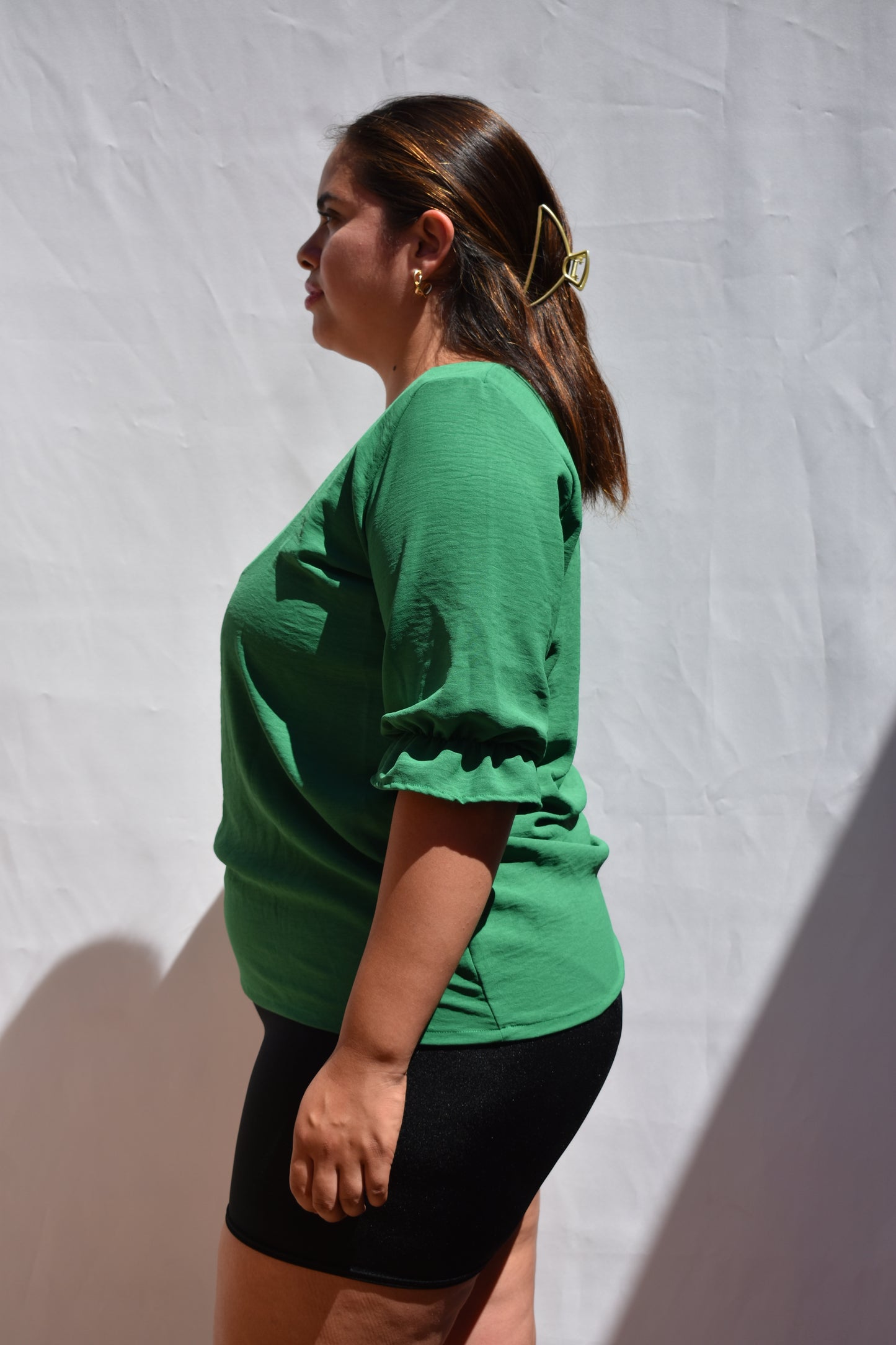 POLERA SIMIL LINO VERDE