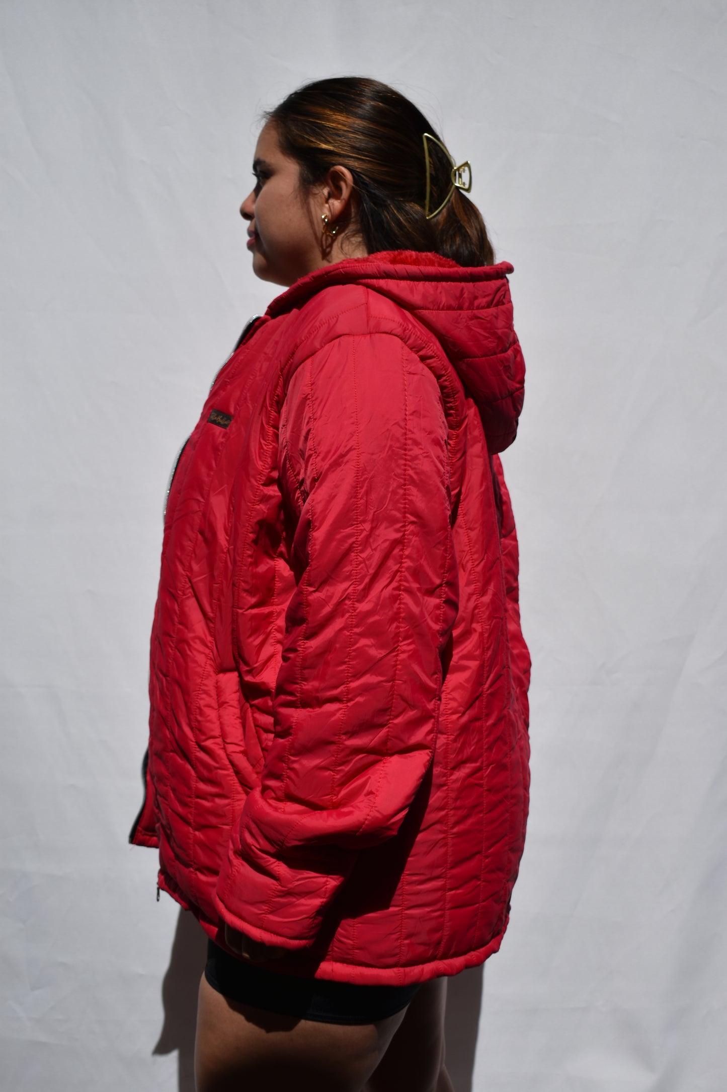 PARKA TALLA GRANDE FUCSIA