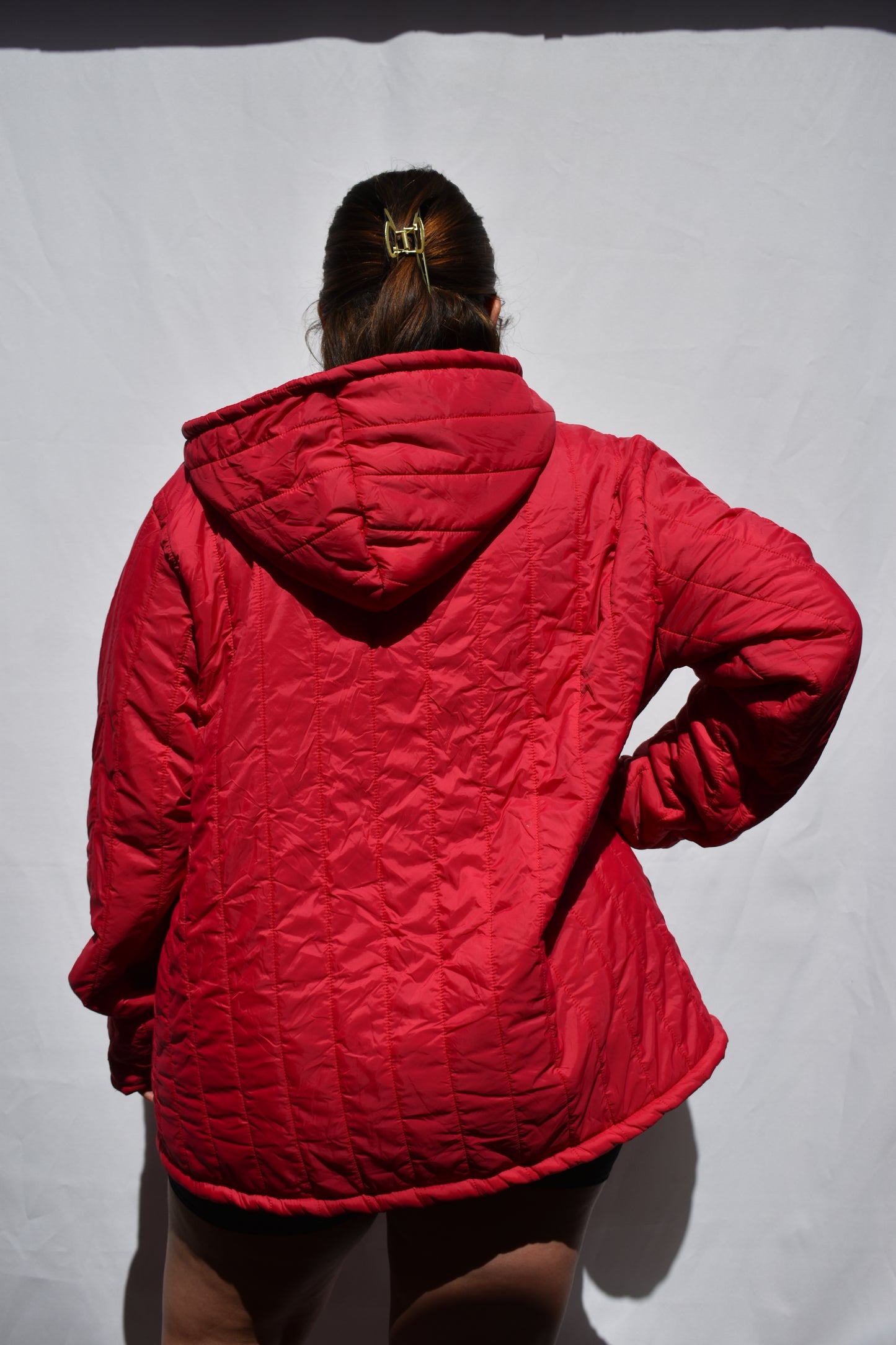 PARKA TALLA GRANDE FUCSIA
