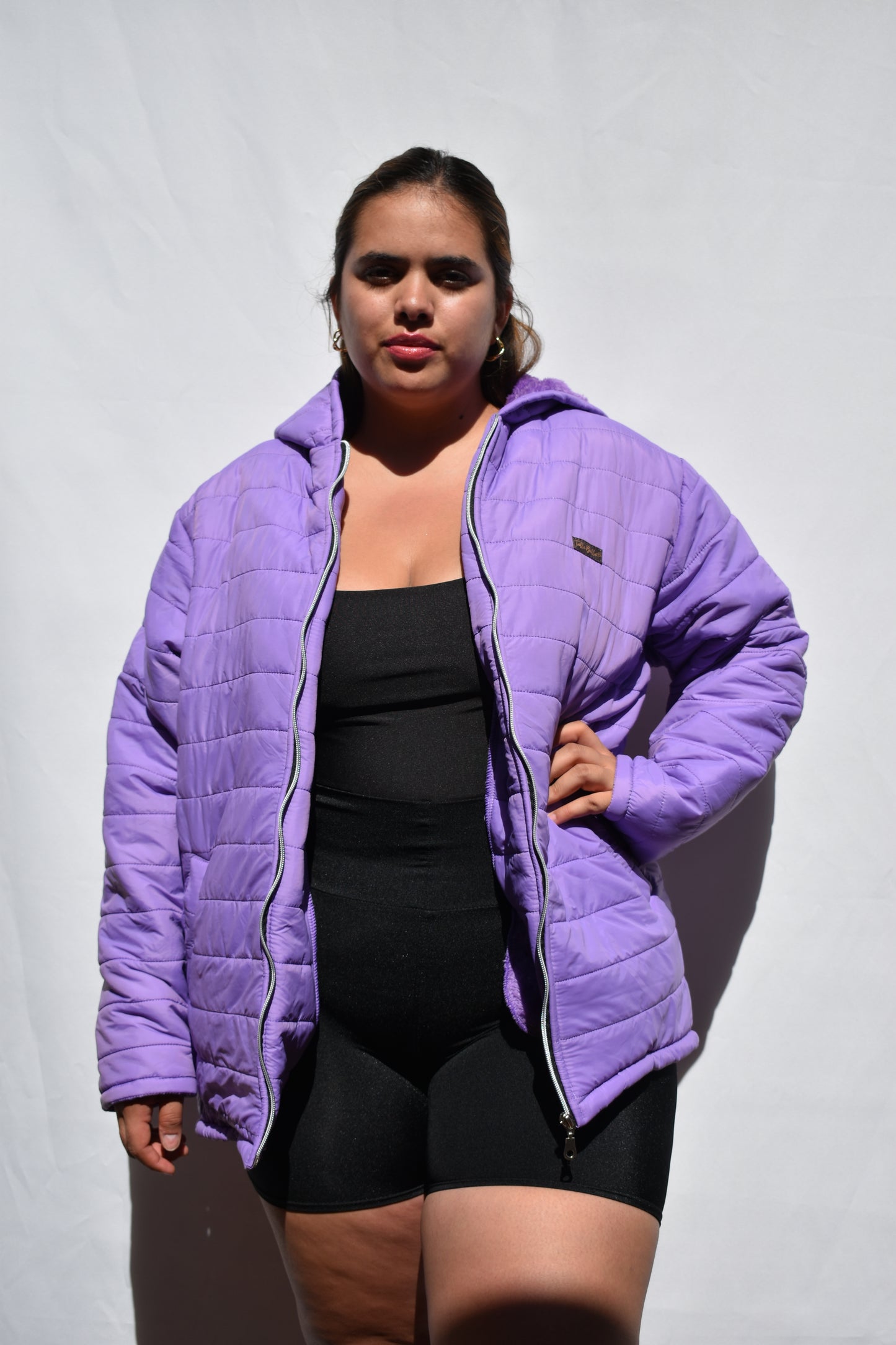 PARKA TALLA GRANDE LILA