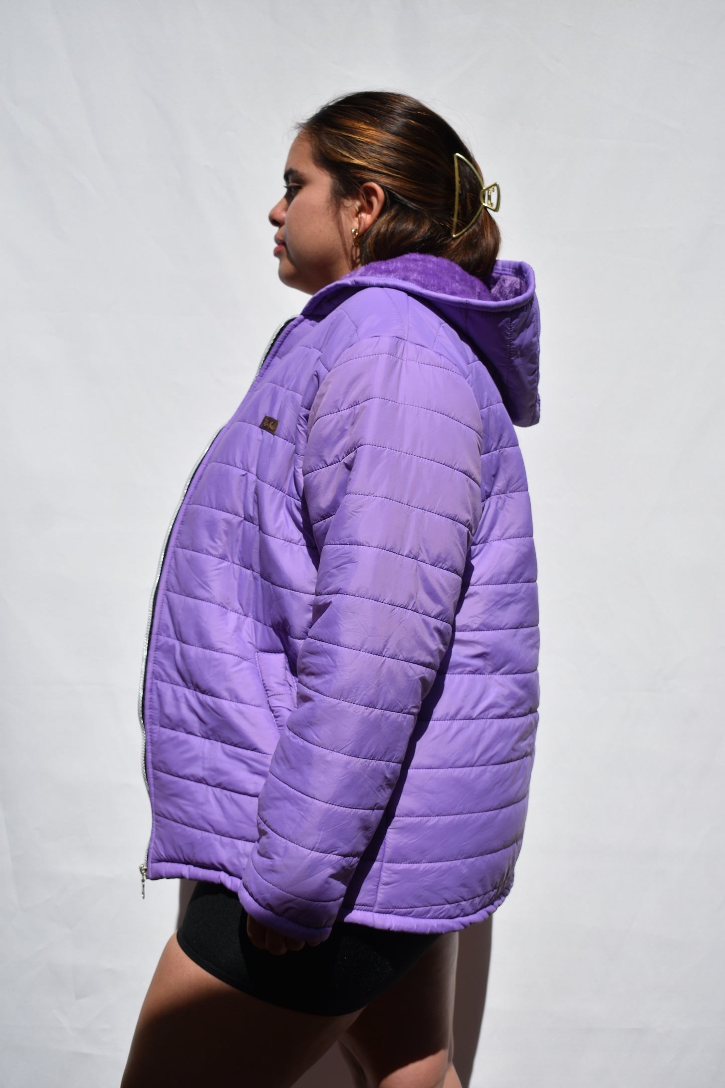 PARKA TALLA GRANDE LILA