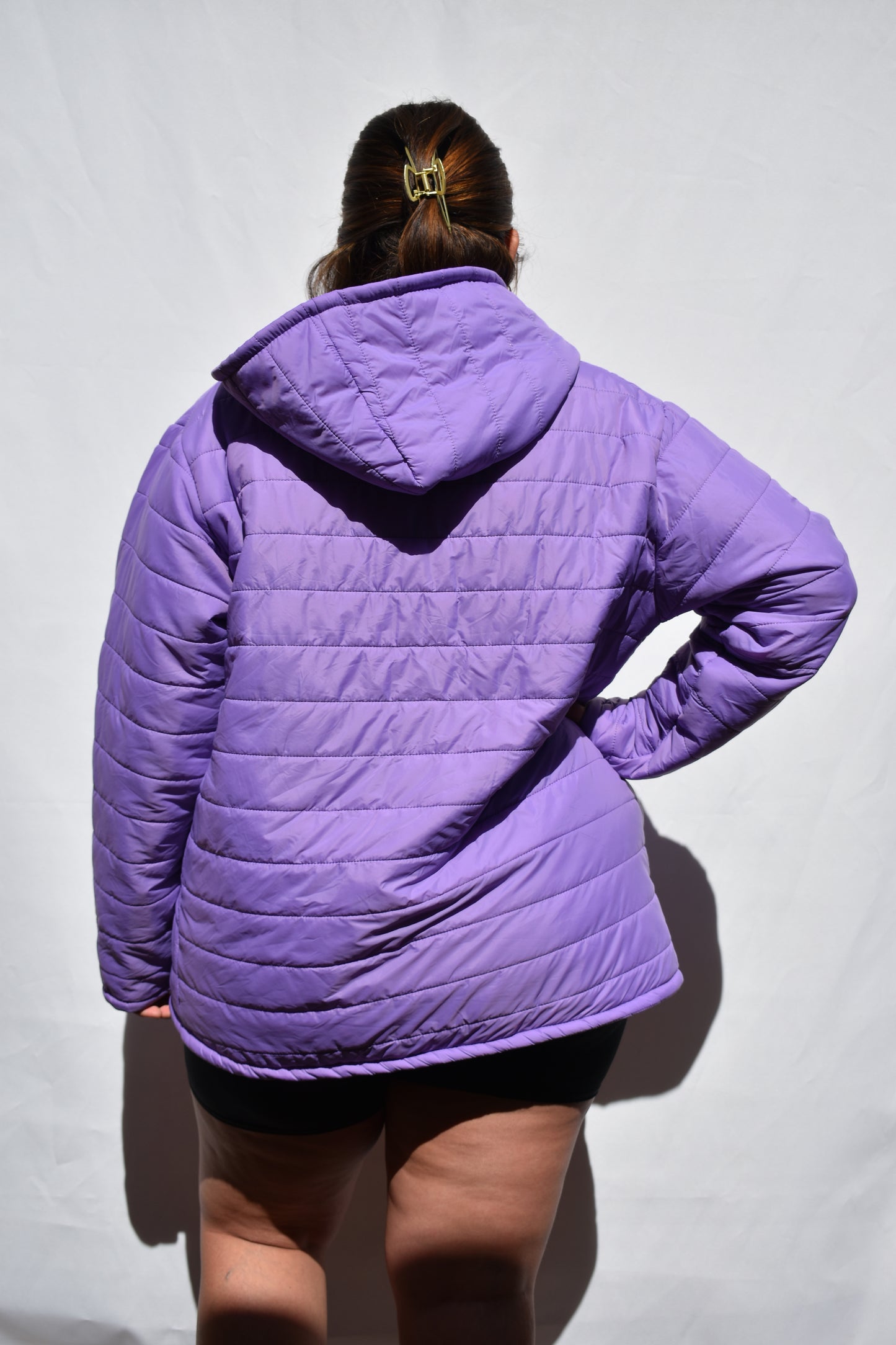 PARKA TALLA GRANDE LILA