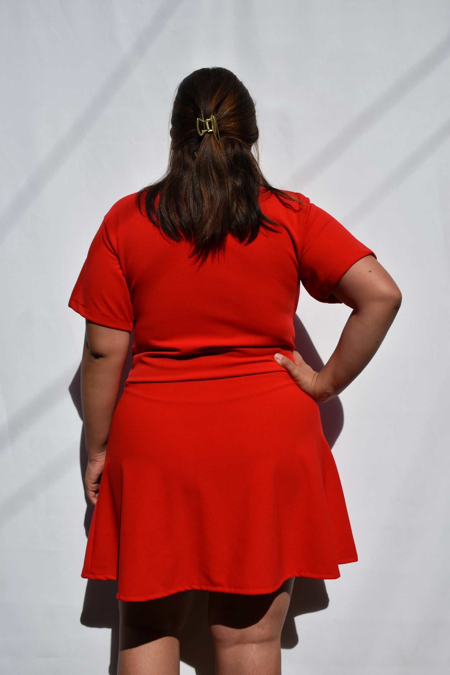 VESTIDO LEANDRA PEPLUM NEGRO