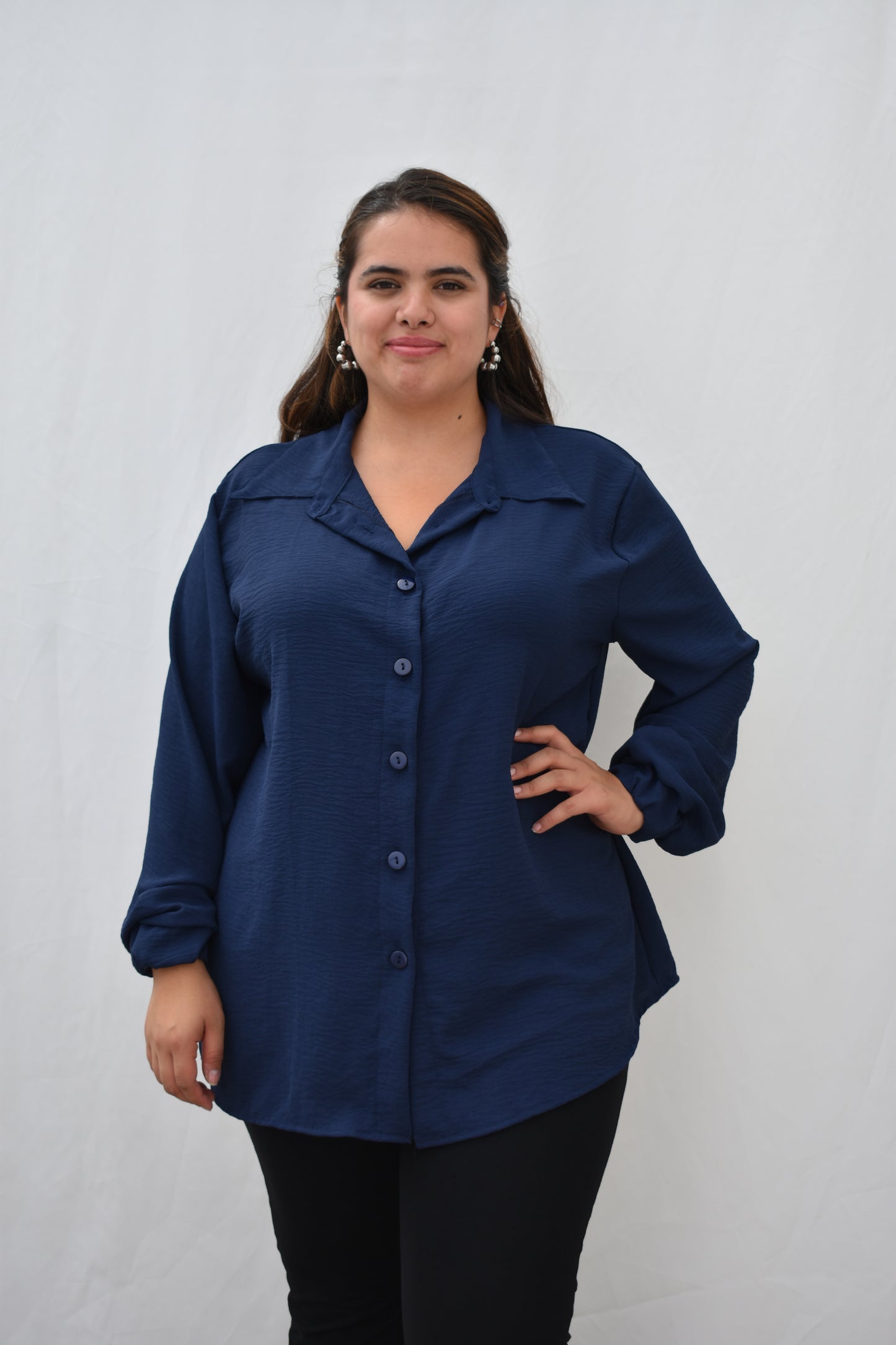 CAMISA MELISSA AZUL MARINO