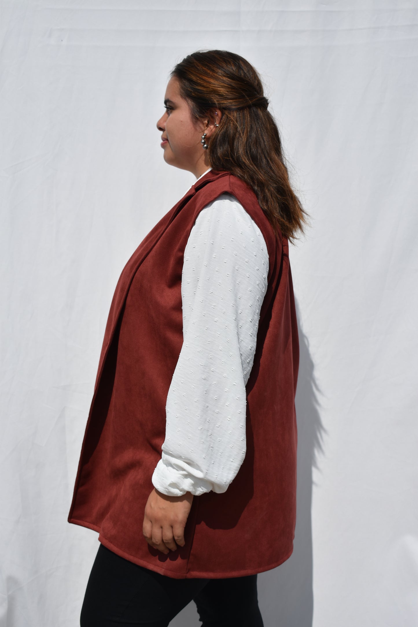 CHAQUETA GAMUZA BURDEO
