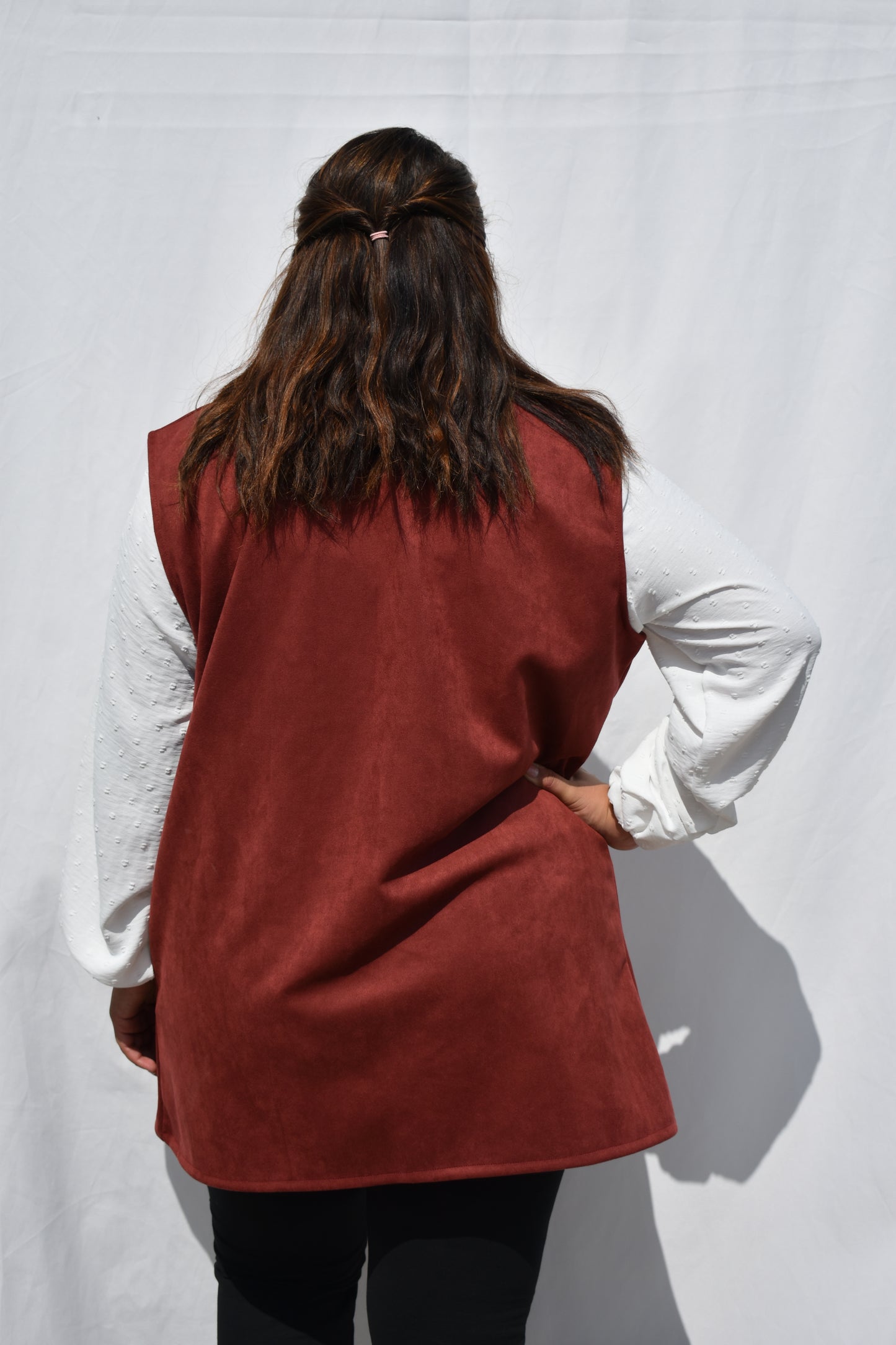 CHAQUETA GAMUZA BURDEO