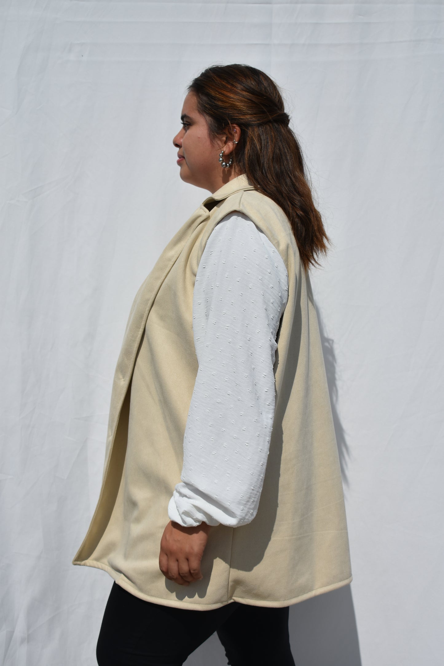 CHAQUETA GAMUZA BEIGE