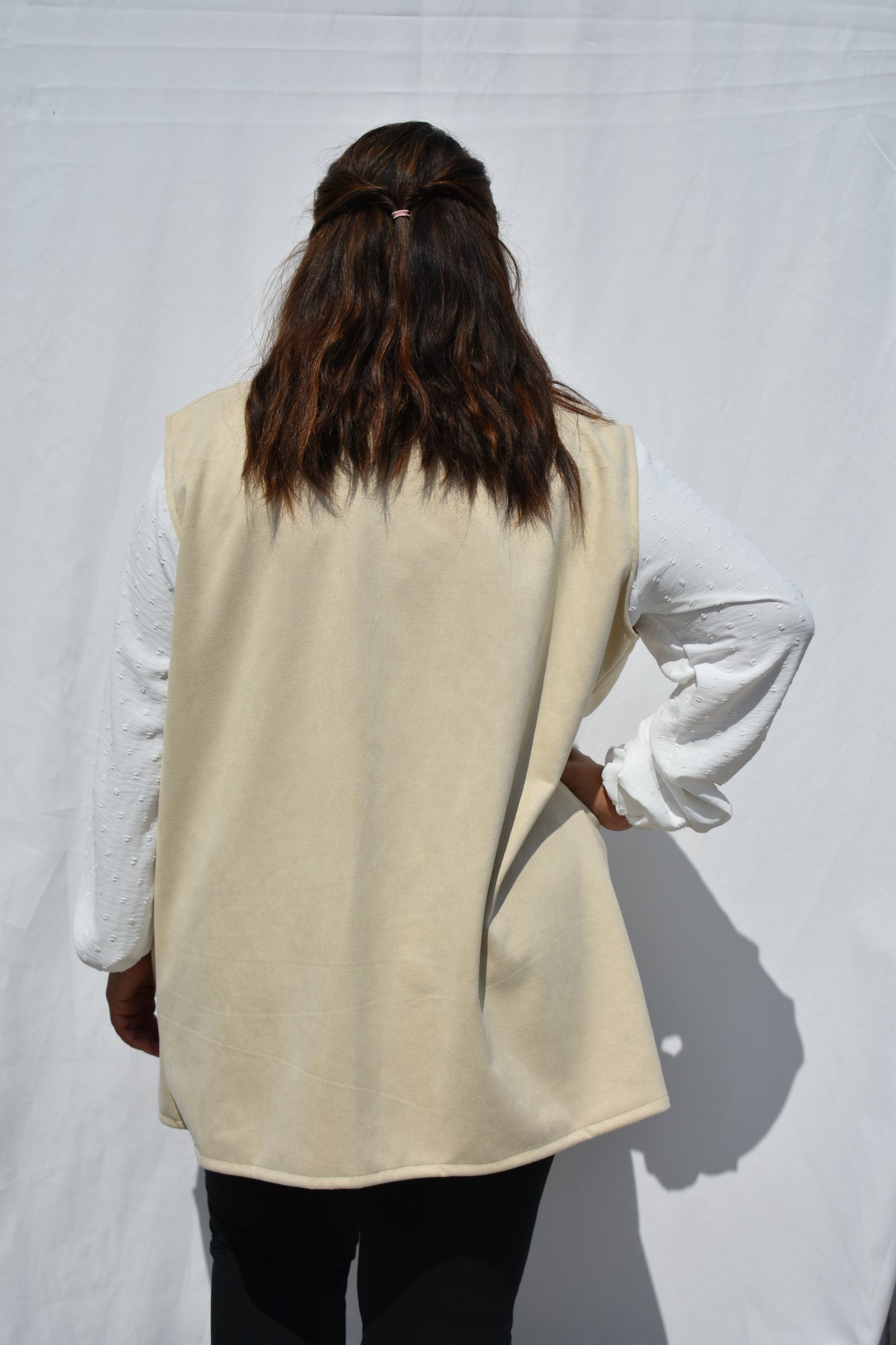 CHAQUETA GAMUZA BEIGE