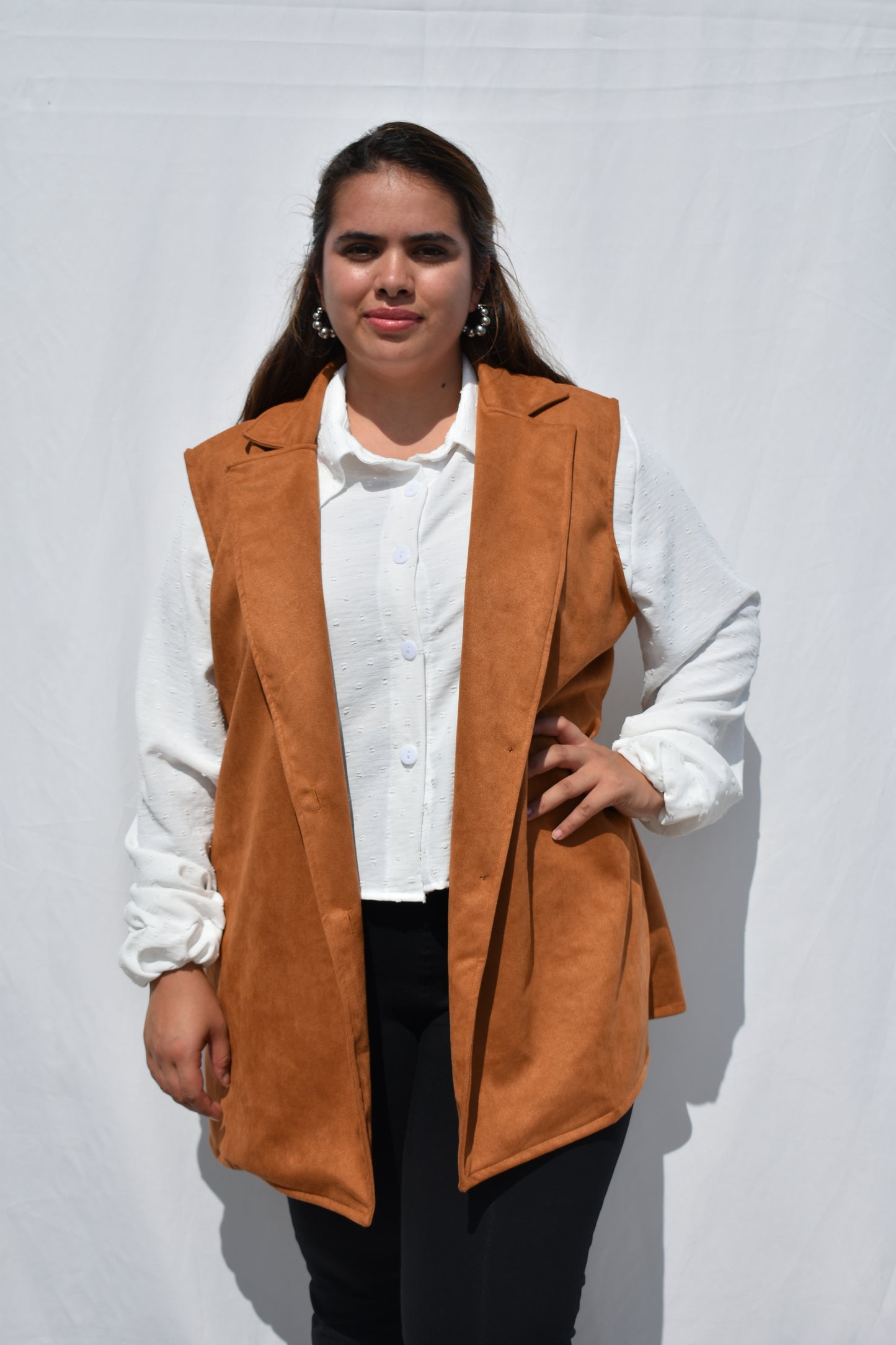CHAQUETA GAMUZA CAMEL