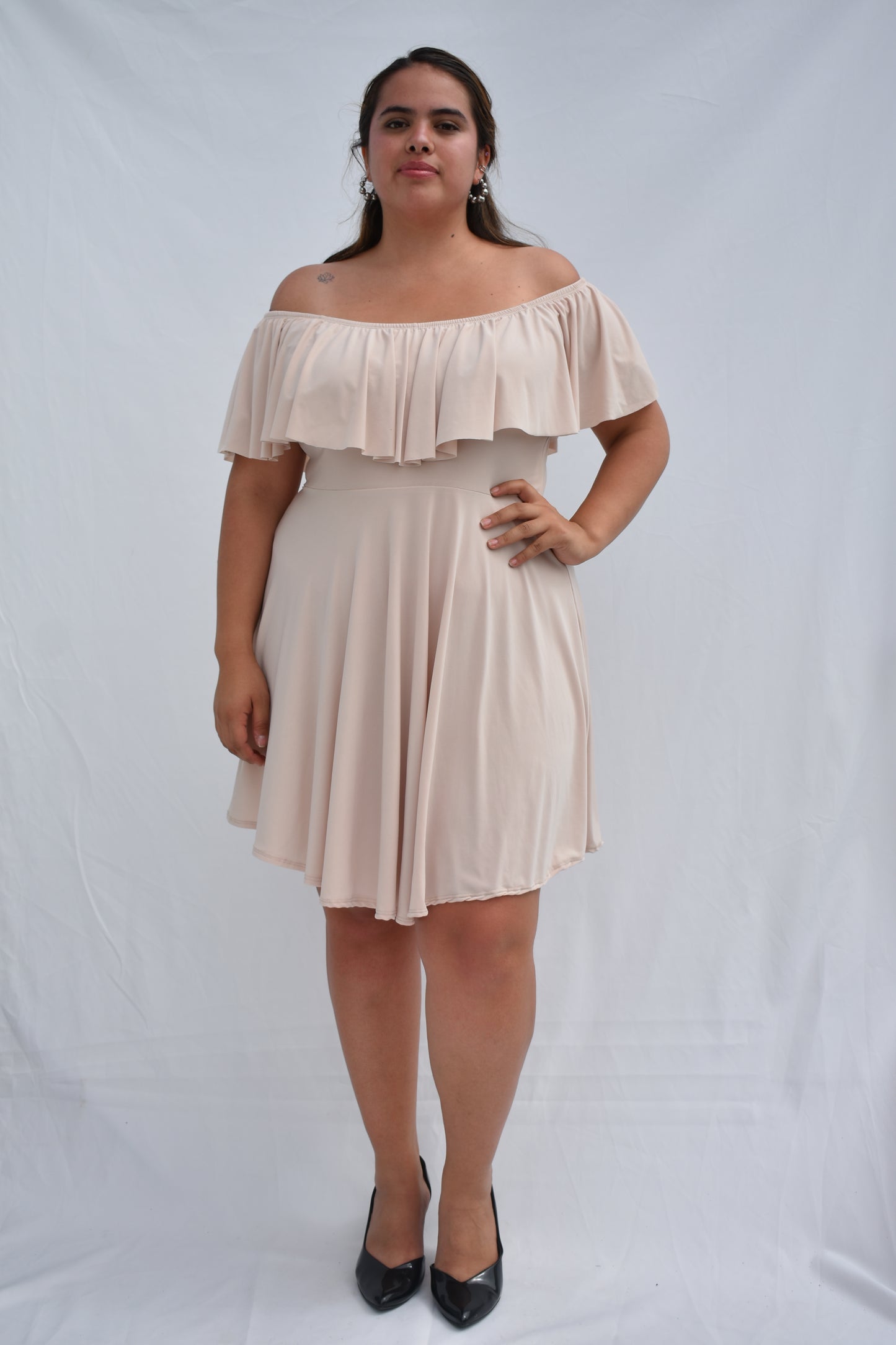 VESTIDO MAFER BEIGE