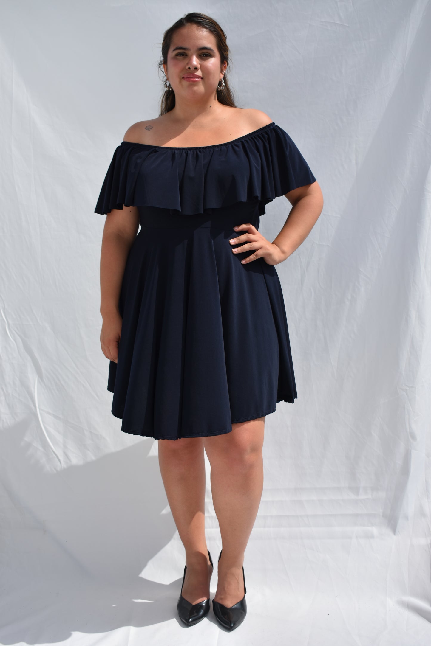 VESTIDO MAFER AZUL MARINO