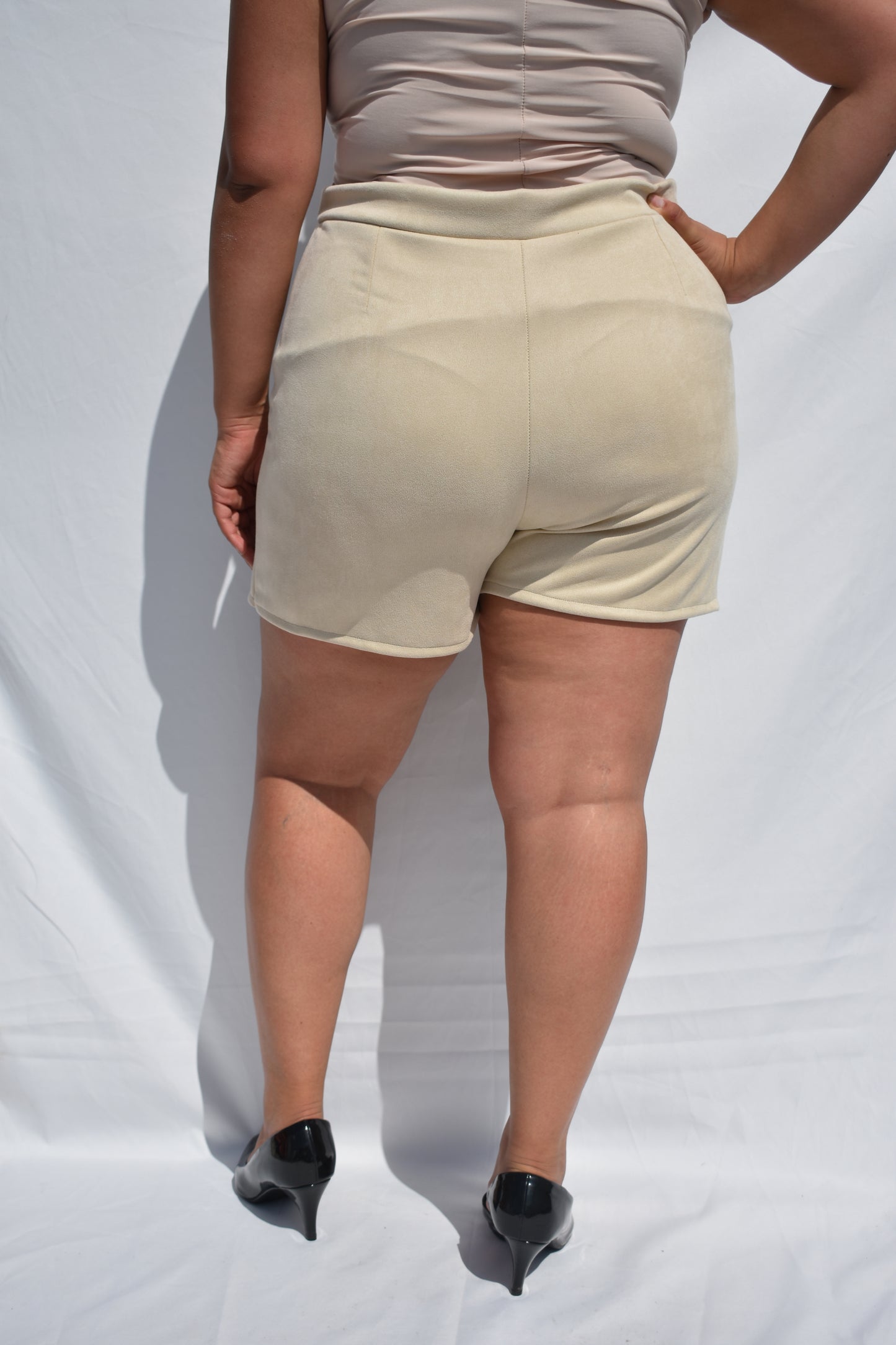 FALDA FLORENCIA GAMUZA BEIGE