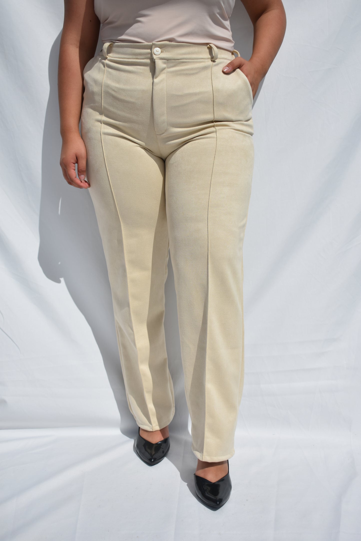 PANTALON SASTREROS GAMUZA BEIGE