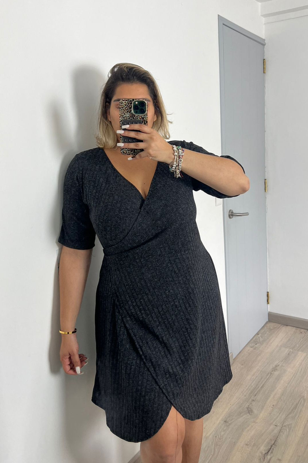 MINI VESTIDO LINDA LANILLA GRIS