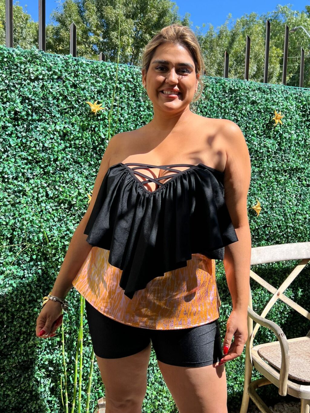 POLERA TRAJE DE BAÑO CAMILA NARANJA