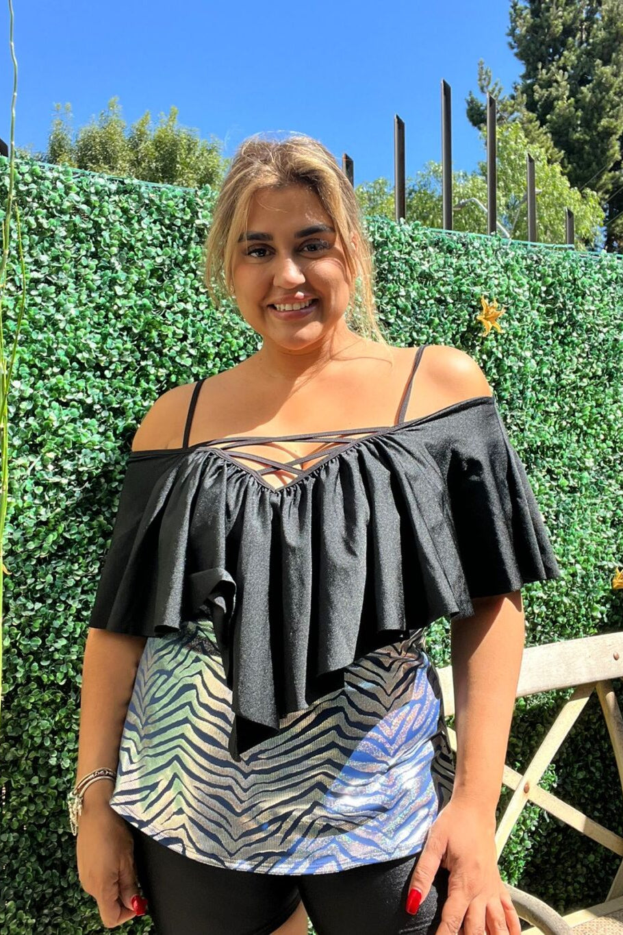 POLERA TRAJE DE BAÑO CAMILA AZUL