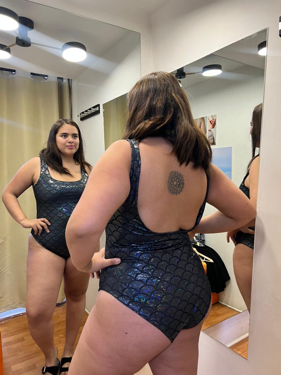 TRAJE DE BAÑO TALLA GRANDE SIRENA
