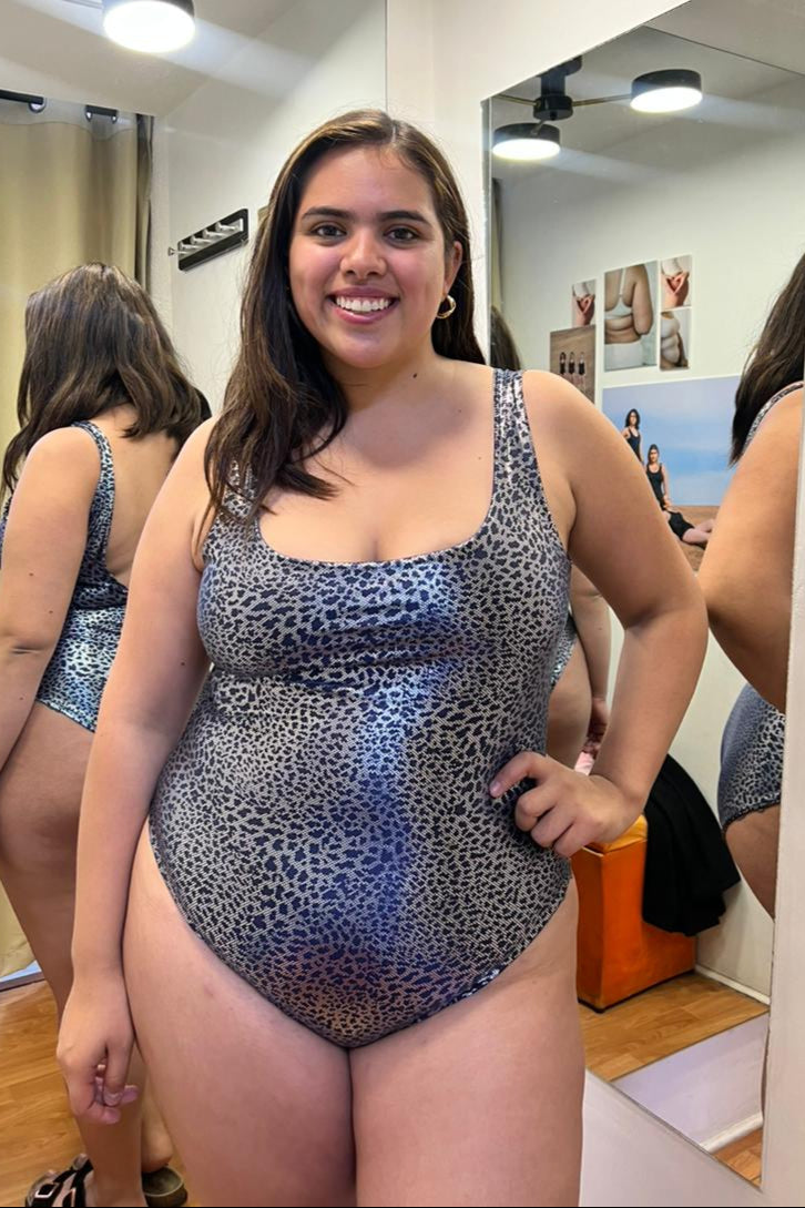 TRAJE DE BAÑO BLUE LEOPARD