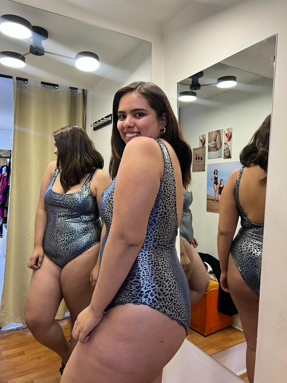 TRAJE DE BAÑO BLUE LEOPARD