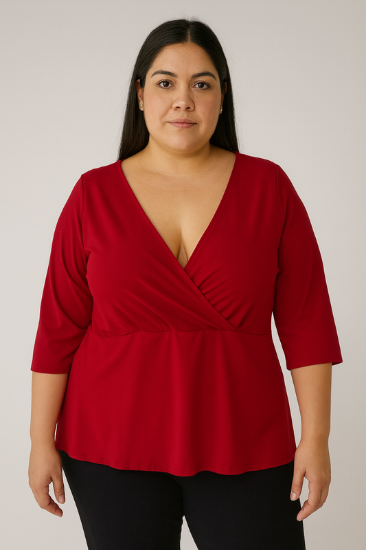 POLERA AURORA ROJO