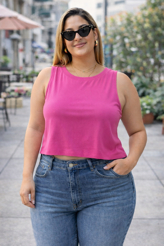 POLERA CAROLINA FUCSIA