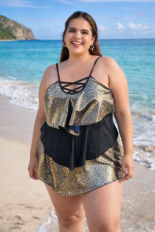 POLERA TRAJE DE BAÑO AMANDA ANIMAL