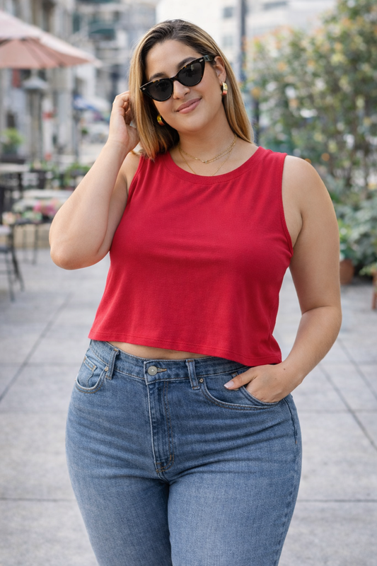 POLERA CAROLINA ROJO