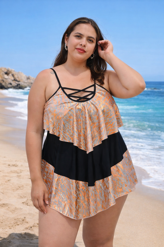 POLERA TRAJE DE BAÑO AMANDA CORAL