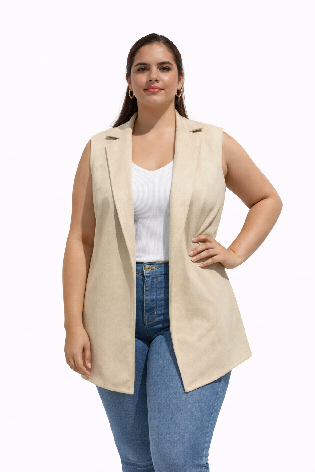 CHAQUETA GAMUZA BEIGE