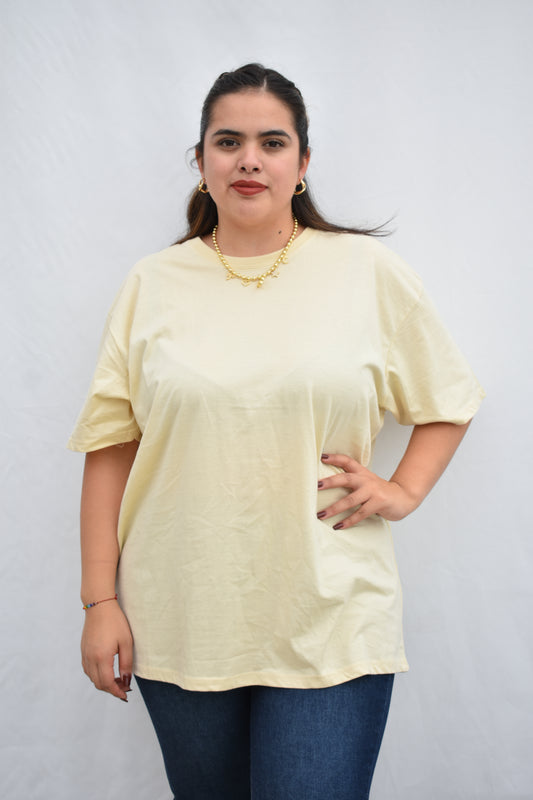 POLERA BASICA ALGODON BEIGE