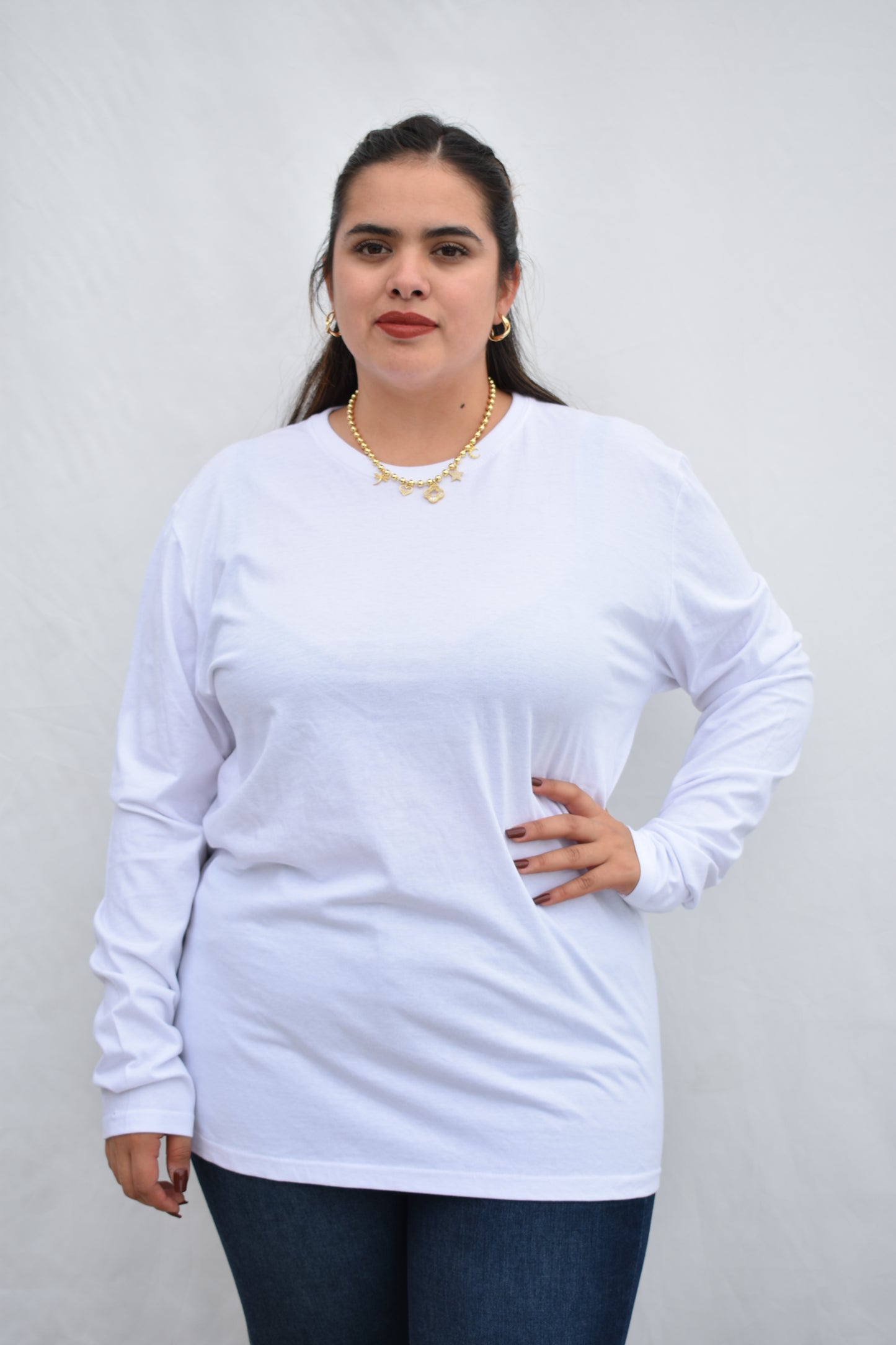 POLERA ALGODON MANGAS LARGAS
