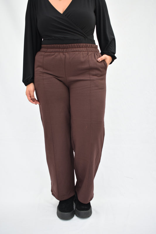 JOGGER PALAZZO CAFE MORO